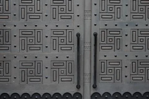 The texture of the door Stock Photos