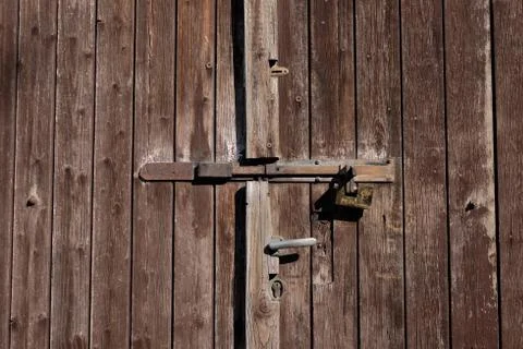 The texture of the door Stock Photos