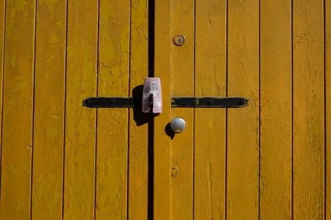 The texture of the door Stock Photos