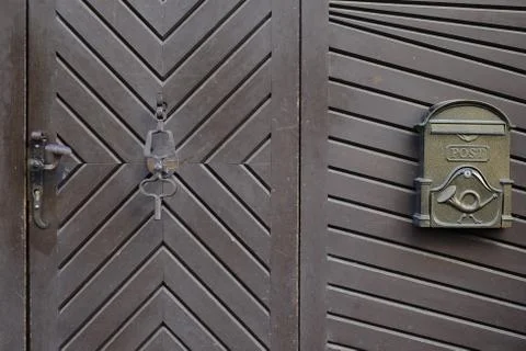The texture of the door Stock Photos
