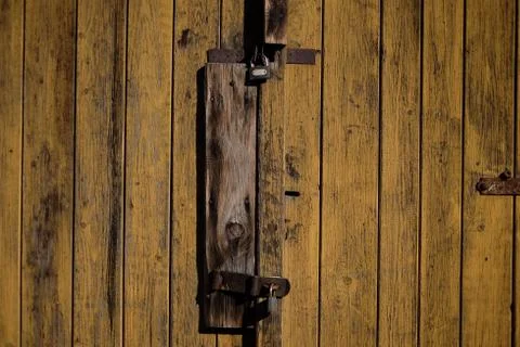 The texture of the door Stock Photos