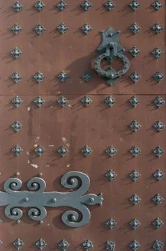 Texture, door, Sitges. Stock Photos