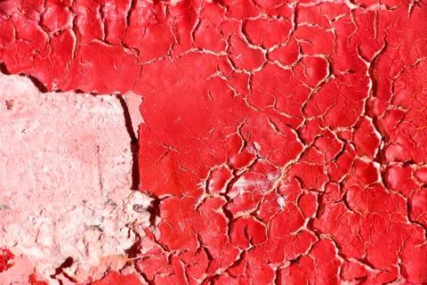 Texture of dried paint on the wall. Stock Photos
