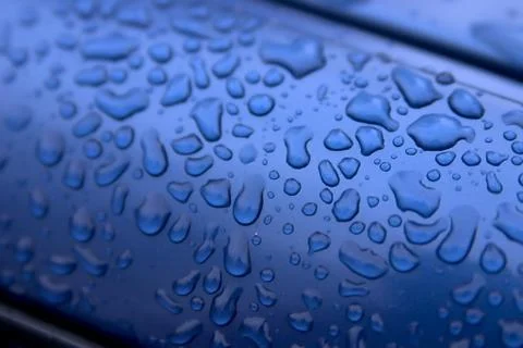 Texture from drops on metal Stock Photos
