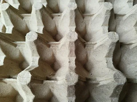 Texture of egg-laying containers made of paper Stock Photos