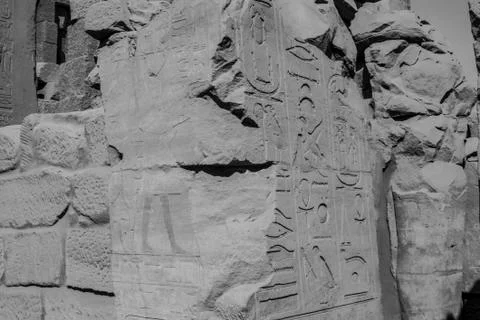 Texture of Egypt. Beautiful texture in Egypt. The texture of the ancient ston Stock Photos
