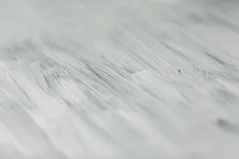 Texture embossed brush strokes with white paint, furniture restoration Stock Photos