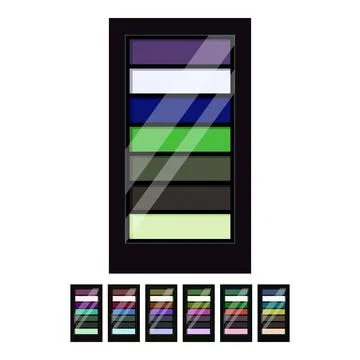Texture eyeshadow beauty cartoon vector graphic 스톡 일러스트