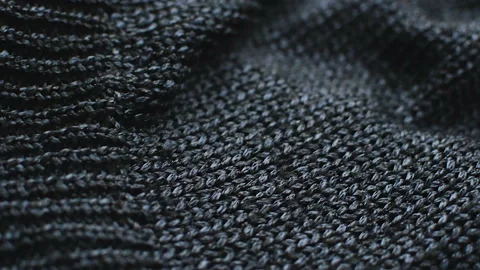 The texture of the fabric. blue knitted texture. Vídeo Stock 102891088