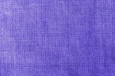 Texture fabric burlap for sewing violet, purple background color macro Stock Photos