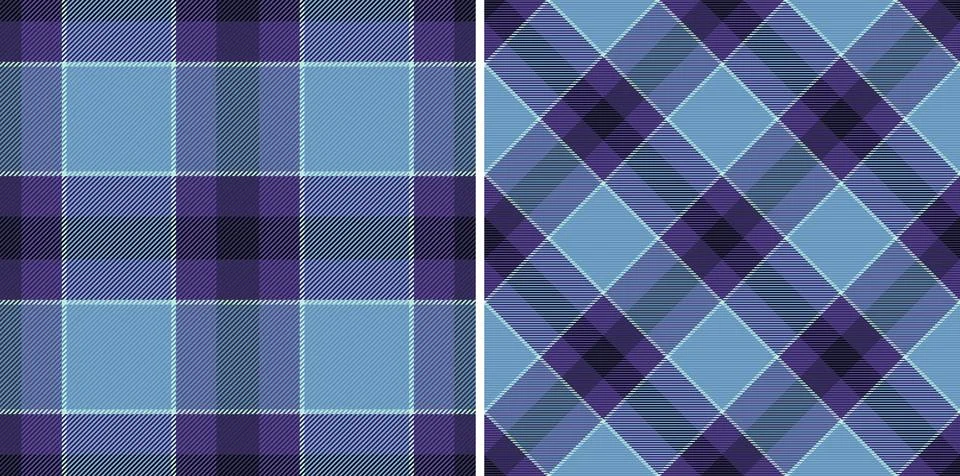Texture fabric check of pattern background vector with a tartan textile sea.. Stock Illustration