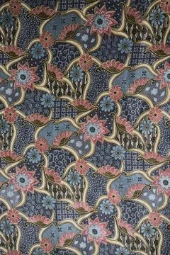 Texture fabric of flowers for background Stock Photos