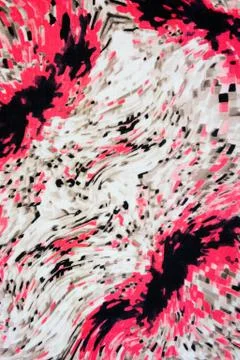 Texture fabric graphic line and animal for background. Stock Illustration