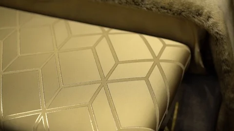 The texture of the fabric. Home textile Stock Footage 112129573