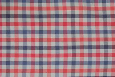Texture of fabric with a multi-colored checkered pattern, background. 스톡 사진