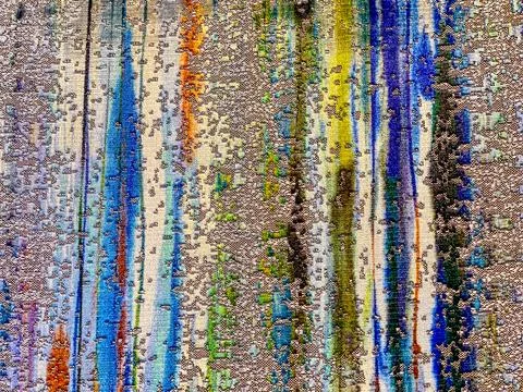 Texture of fabric painted with lines Stock Photos