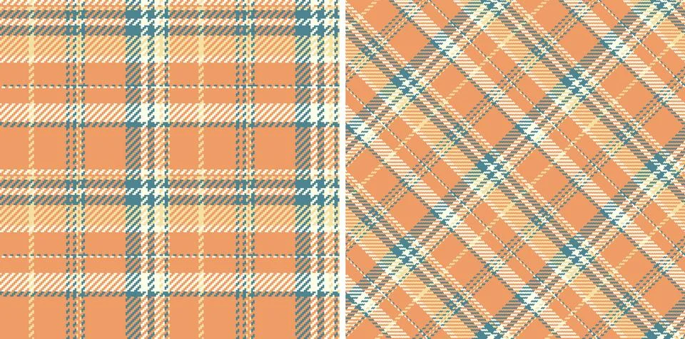 Texture fabric pattern of check seamless plaid with a textile tartan backgr.. Stock Illustration