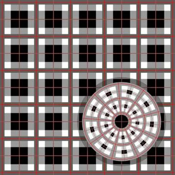 Texture of fabric in a Scottish cage 스톡 일러스트