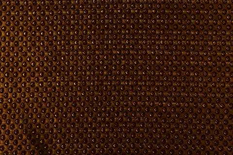 Texture of the fabric, side, background of fabric in the highlight. golden color Stock Photos