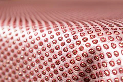 Texture of the fabric, side, background of fabric in the highlight. golden color Stock Photos
