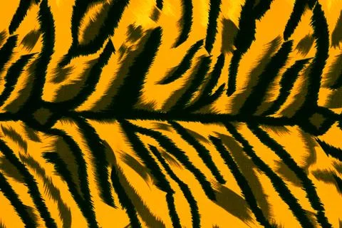 Texture fabric of tiger for background Stock Photos