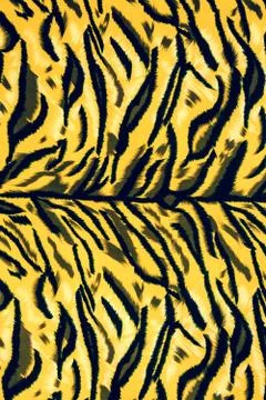 Texture fabric of tiger for background Stock Photos