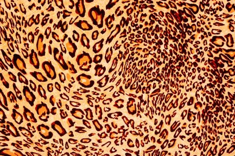 Texture fabric wild animal pattern background Stock Photos