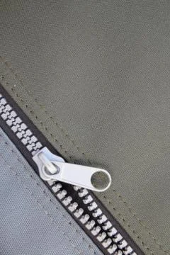 Texture of fabric with zipper Stock Photos