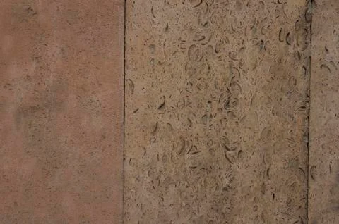 The texture of facing blocks made of pressed shells of the Caspian Sea. Stock Photos