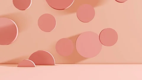 Texture of falling cylinders on a pink background Stock Footage 114491071