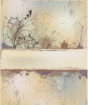 Texture with floral Stock Illustration