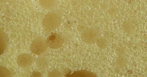 The texture of the foam is close-up. Macro surface of foam sponge. 스톡 동영상 166886438