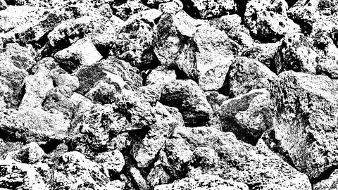 Texture formed by volcanic rocks Stock Photos