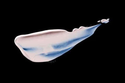 The texture of a foundation liquid. Black background. Stock Photos