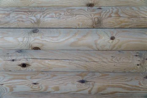 Texture of fresh brown rustic light wood planks . Stock Photos