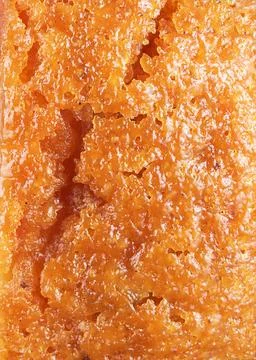 The texture of the fresh muffin close-up. Fotos de archivo
