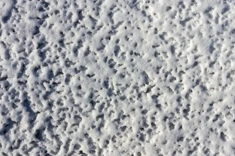 Texture of friable snow Stock Photos