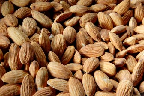 Texture of fried nuts Stock Photos