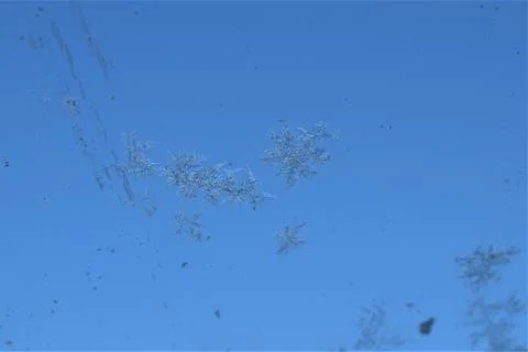 Texture as a frosty pattern on a window glass as a close up Stock Photos