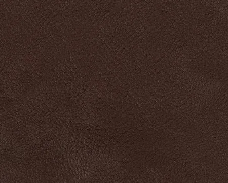 Texture of full grain dark brown premium leather Stock Photos
