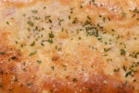 Texture of garlic bread or garlic toast Stock Photos