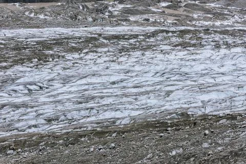 Texture of the glacier surface Stock Photos