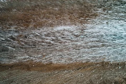 Texture of the glacier surface Stock Photos