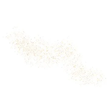 The texture of golden sand on a transparent background. Vector illustration Stock Illustration