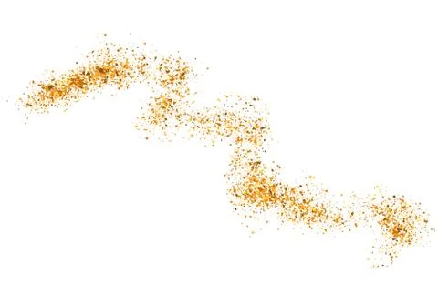 The texture of golden sand on a transparent background. Vector illustration Stock Illustration