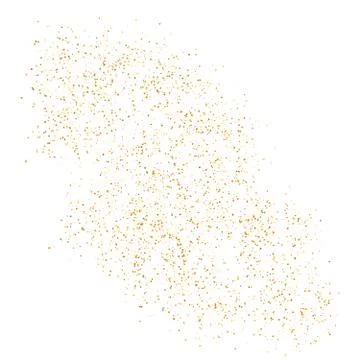 The texture of golden sand on a transparent background. Vector illustration Stock Illustration