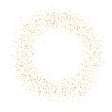 The texture of golden sand on a transparent background. Vector illustration Stock Illustration