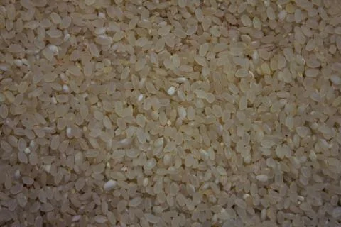 Texture of grains of white rice. Stock Photos