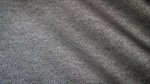 Texture of Gray Cotton Linen, Waves, Background, Unique Design, Exclusive Stock Footage 302181203