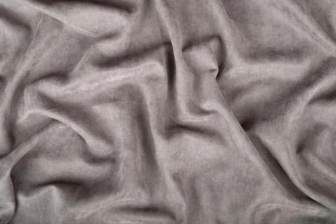 Texture of gray fabric , abstract sheet on the bed background Фото